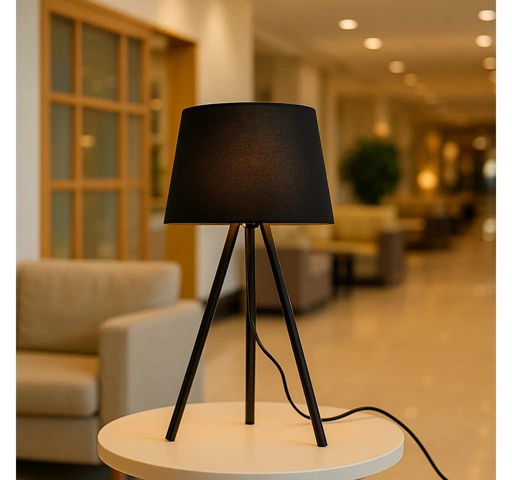 Braytron LED Stehlampe Modern 3-Bein Design Schwarz Satinierter Schirm - Bild 2