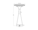 Braytron LED Tischleuchte 3W mit Akku & 3CCT Weiß Bild 5