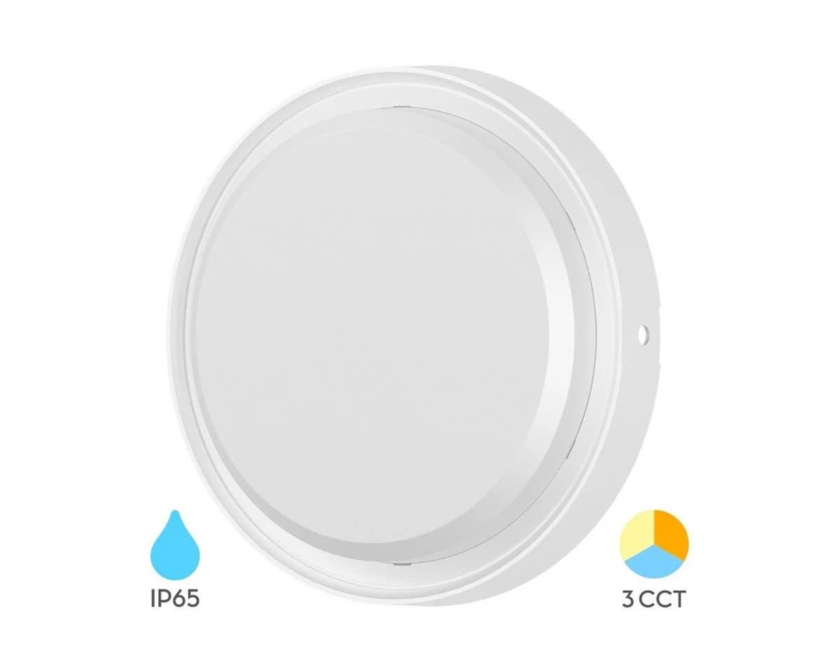 Braytron LED Deckenleuchte 12W 3CCT 1320 Lumen Weiß IP65 - Bild 2