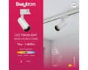 Braytron 3-Phasen LED-Schienenstrahler 15W 3CCT Aluminium Weiß Bild 3