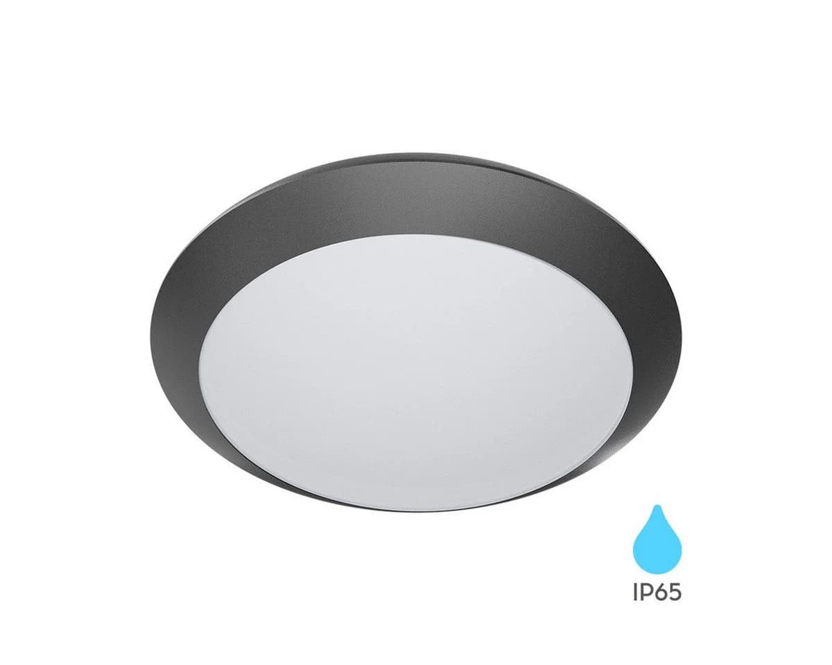 Braytron LED Deckenleuchte E27 Grau IP65 wasserdicht - Bild 2