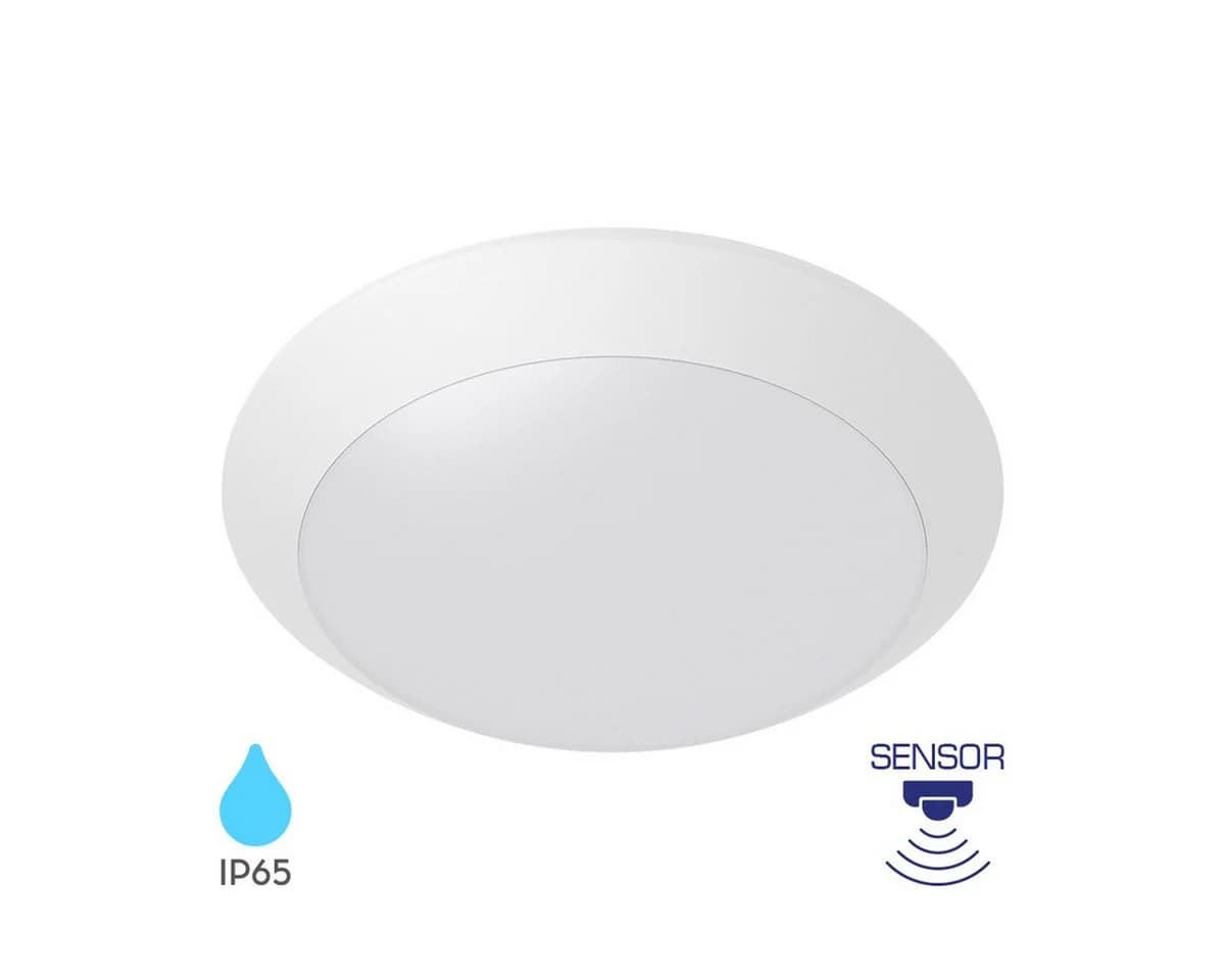 Braytron LED Deckenleuchte Außen IP65 weiß mit Bewegungsmelder E27 - Bild 2