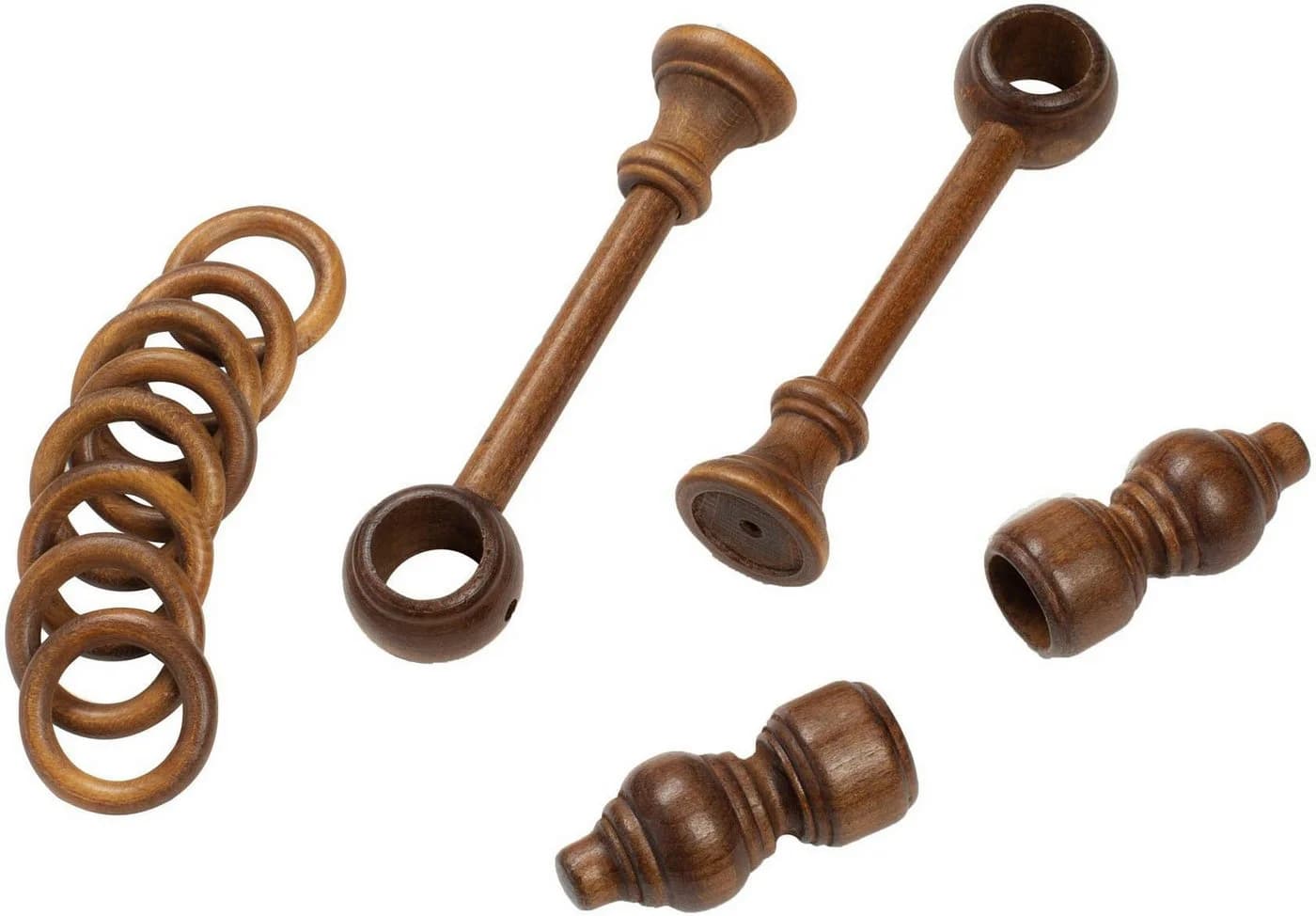 SN DECO GROUP Gardinenstange Filigrano Walnuss 28mm Komplettset - Bild 4