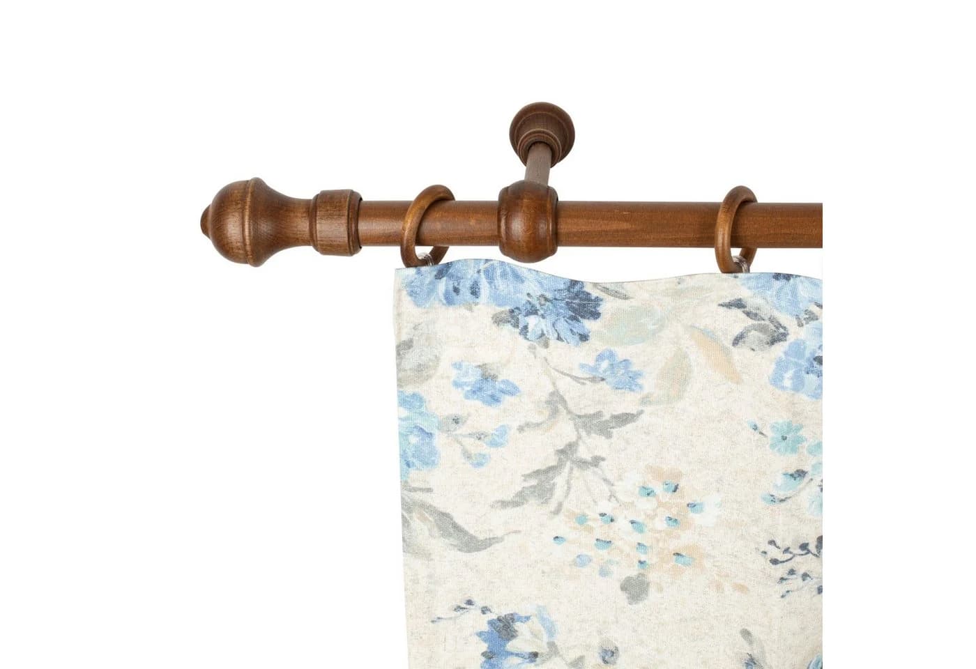 SN DECO GROUP Gardinenstange Ares 120cm Walnuss Komplettset - Bild 2