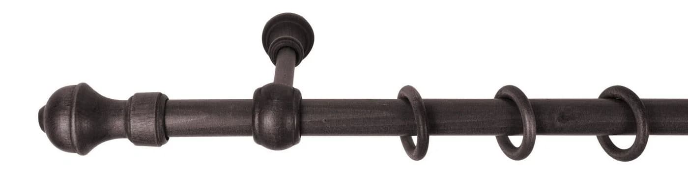 SN DECO GROUP Gardinenstange Ares Komplettset 28mm Wenge