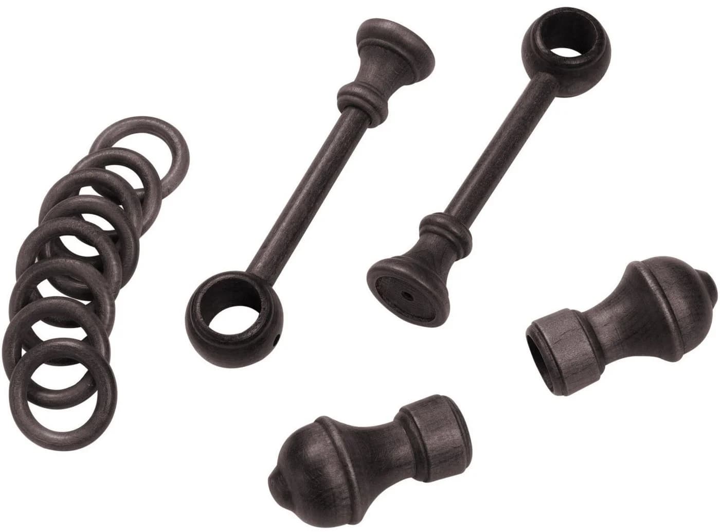 SN DECO GROUP Gardinenstange Ares Komplettset 28mm Wenge - Bild 4