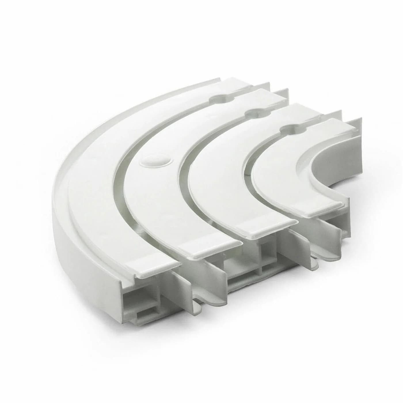 SN DECO GROUP Rundbogen für Vorhangschiene SH 3-läufig Weiß Paar