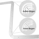 SN DECO GROUP Rundbogen für Vorhangschiene SH 3-läufig Weiß Paar Bild 4
