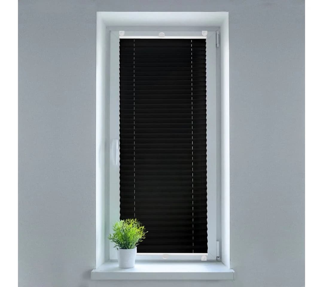 SN DECO GROUP Plissee Klemmfix Dunkelgrau Uni - Bild 2