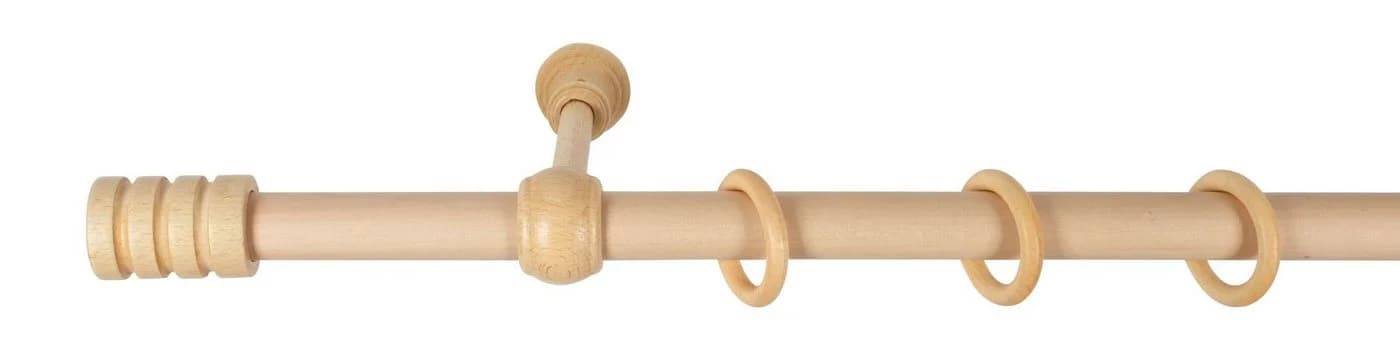 SN DECO GROUP Gardinenstange Pisa 28mm Komplettset Natur - Bild 3
