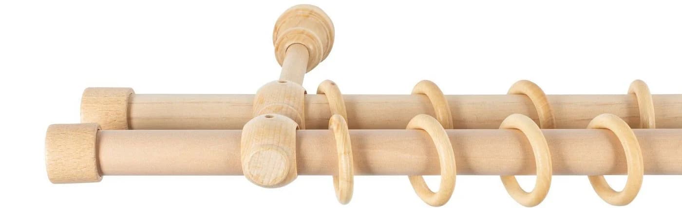 SN DECO GROUP Gardinenstange Cafiro 2-läufig Komplettset Beige