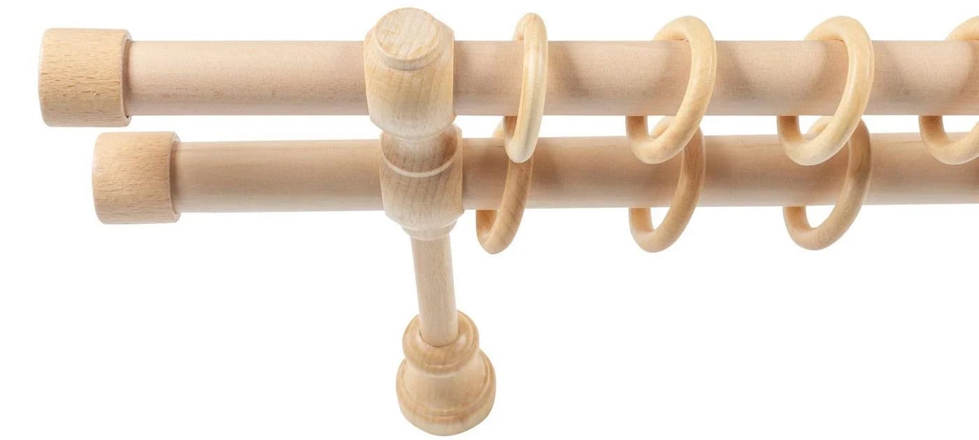 SN DECO GROUP Gardinenstange Cafiro 2-läufig Komplettset Beige - Bild 3