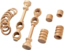 SN DECO GROUP Gardinenstange Pisa 2-läufig Komplettset Eiche 120cm Bild 4