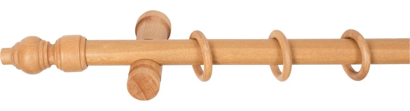 SN DECO GROUP Gardinenstange Filigrano 1-läufig Holz 28 mm
