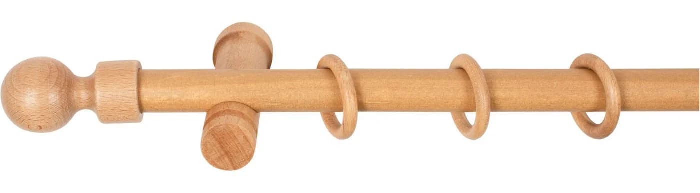 Gardinenstange SN DECO GROUP 'Giro' 120cm Holz Eiche