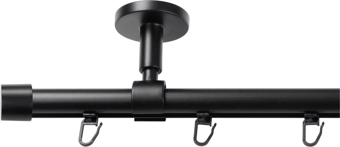 SN DECO GROUP Gardinenstange Innenlauf Brest Schwarz 19 mm