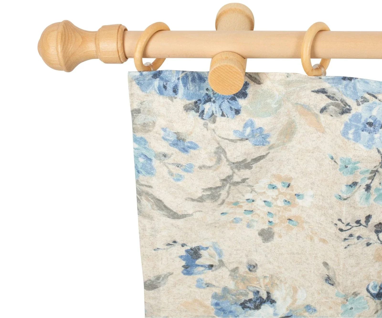 Gardinenstange SN DECO GROUP Ares 420cm beige 28mm Holz Komplettset