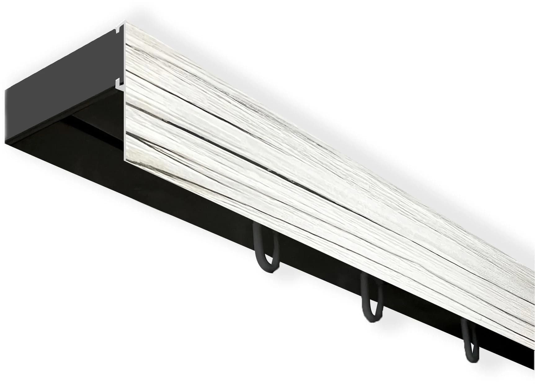 Gardinenschiene SN DECO GROUP Vorhangschiene SH 1-läufig 5 cm Blende Schwarz