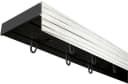 SN DECO GROUP Gardinenschiene SH 2-läufig mit Blende 5 cm Schwarz Bild 2