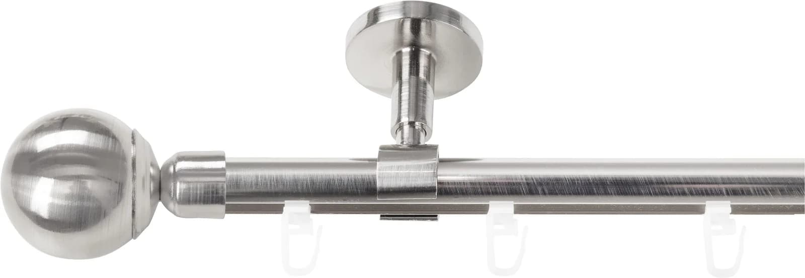 SN DECO GROUP Gardinenstange Reims 440cm Silber Edelstahl-Optik