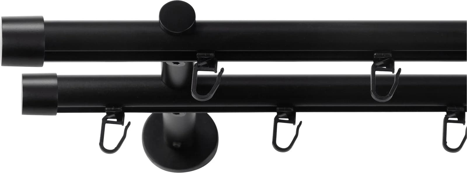 SN DECO GROUP Gardinenstange Schwarz 440cm 2-läufig