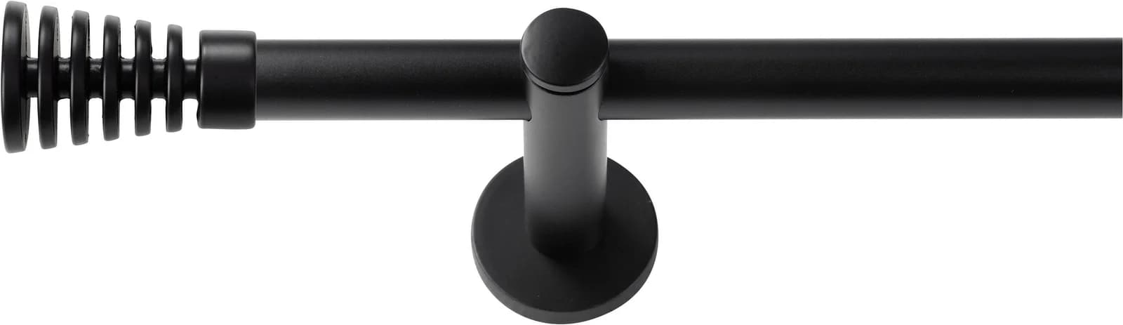 SN DECO GROUP Gardinenstange Gap Schwarz 400 cm 1-läufig
