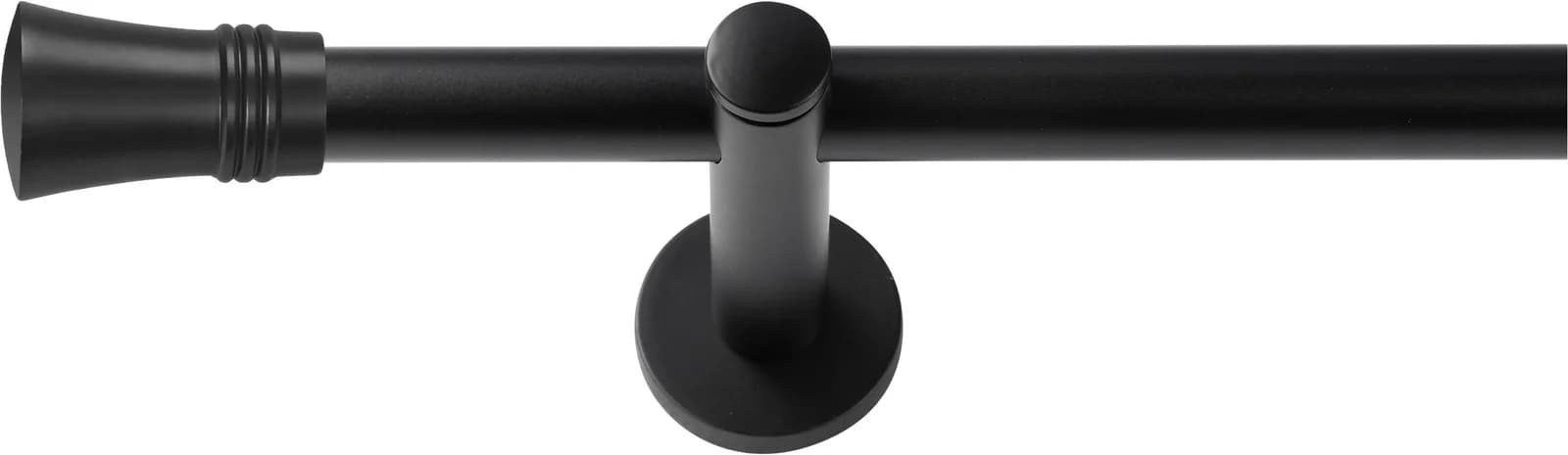 SN DECO GROUP Gardinenstange Lyon Schwarz 320 cm 1-läufig