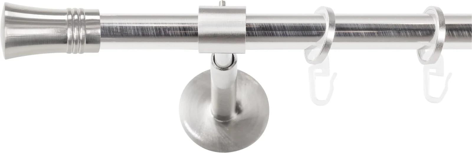 SN DECO GROUP Gardinenstange Silber Edelstahl-Optik 440cm