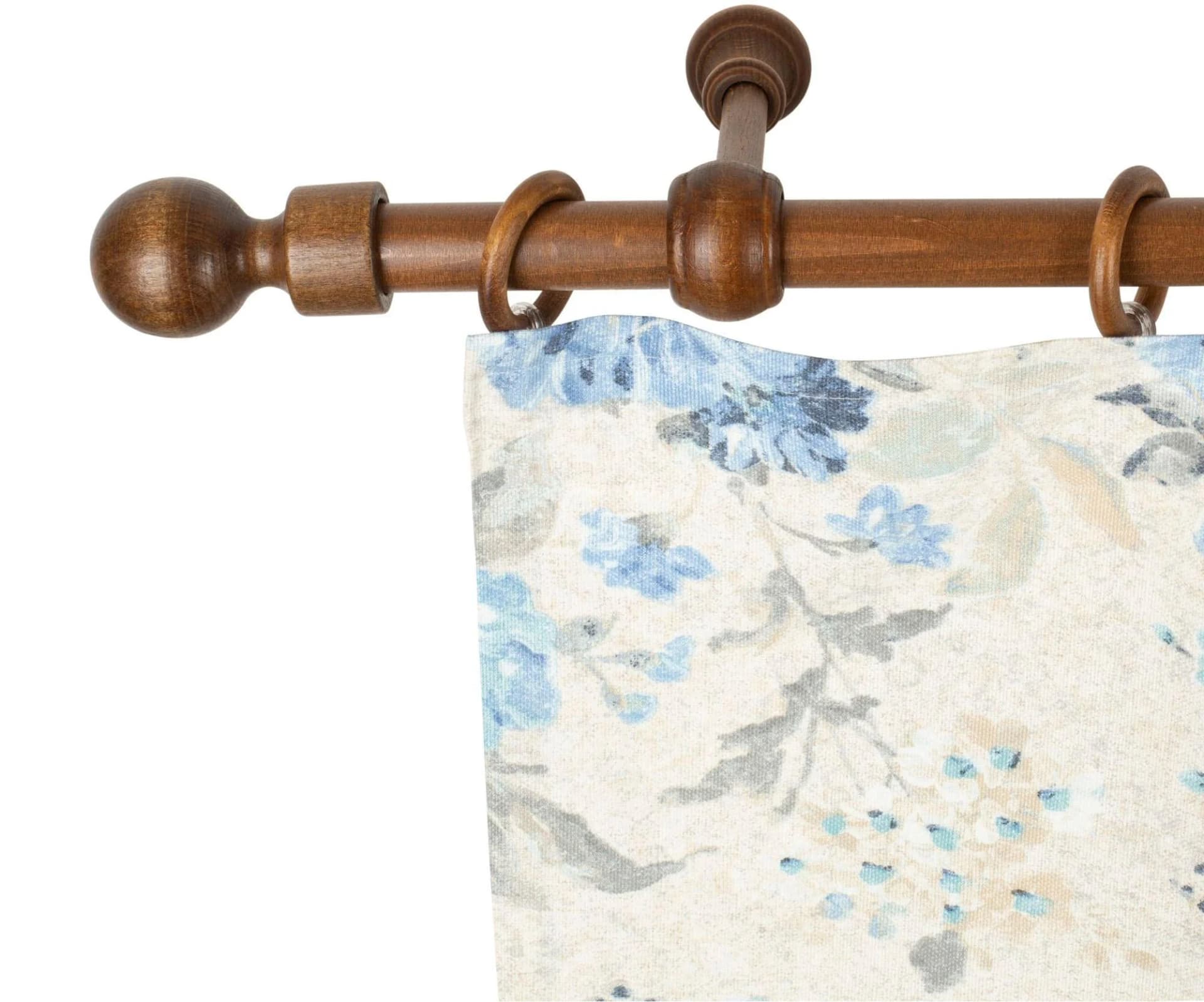 SN DECO GROUP Gardinenstange Giro Komplettset Walnuss 28mm