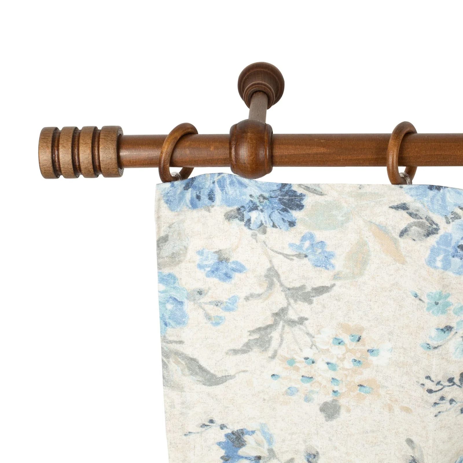 SN DECO GROUP Gardinenstange Pisa Walnuss 28mm Komplettset