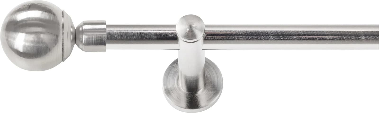 SN DECO GROUP Gardinenstange Reims Edelstahl-Optik 150 cm