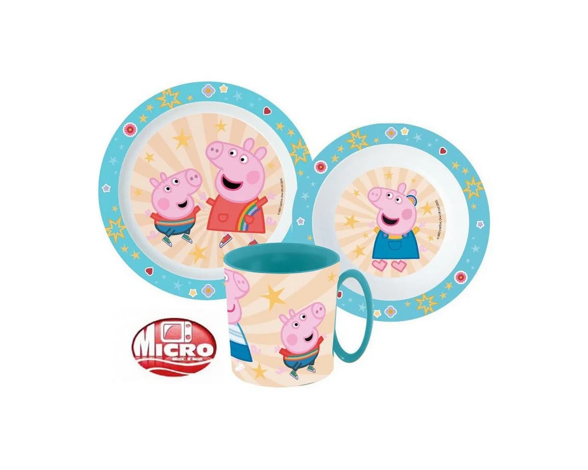 Peppa Pig Kindergeschirr-Set Kindness 350ml Mikro