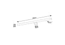 Rabalux Oliro LED Spiegelleuchte Badezimmerleuchte Chrom 60 cm IP44 Bild 5