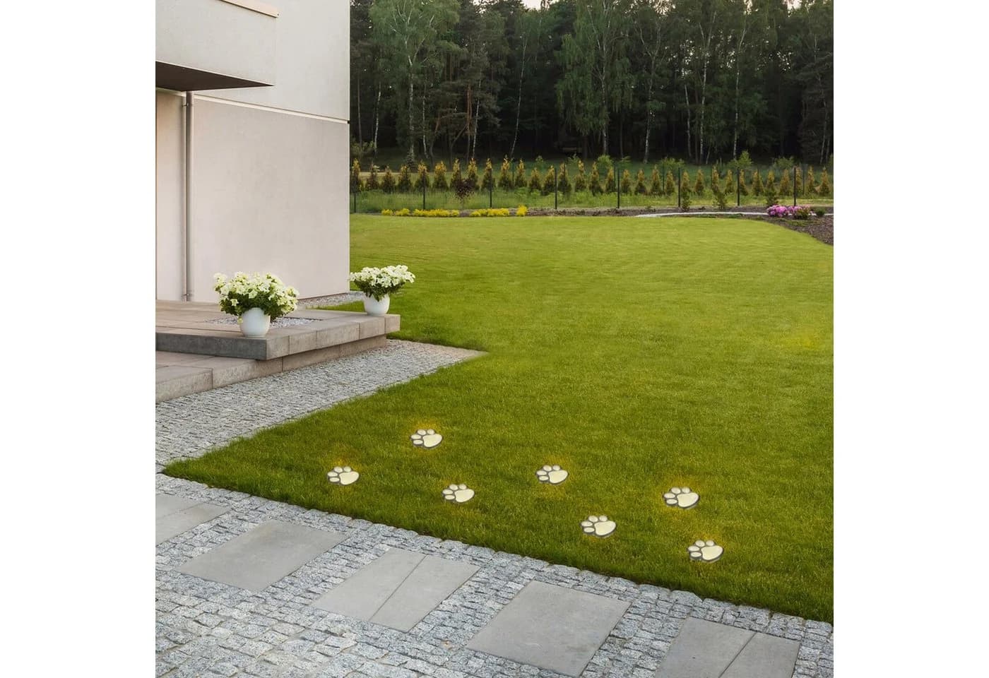 Rabalux Wigry Solarleuchte 4-tlg. Schwarz/Weiß LED Garten