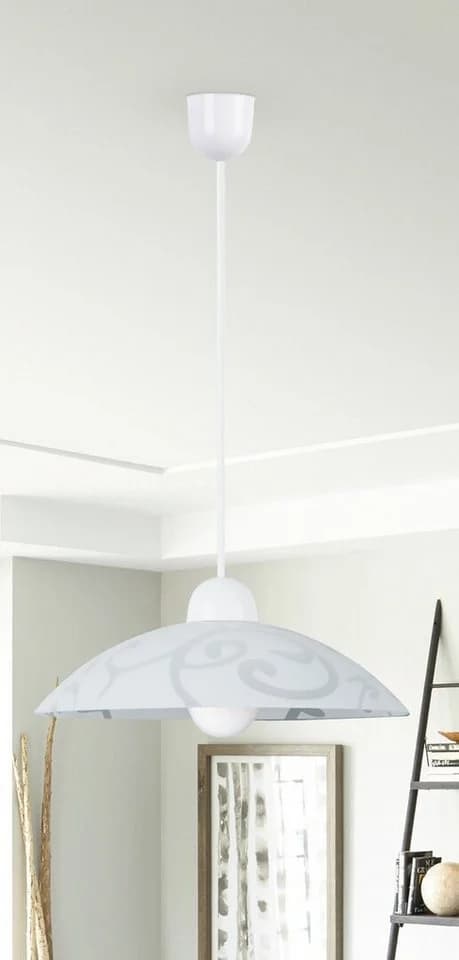 Rabalux Pendelleuchte "Scroll" Weiß Kunststoff E27 - Bild 2