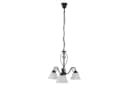 Licht-Erlebnisse Pendelleuchte ATHEN Schwarz/Weiß Glas Metall E14 Bild 2