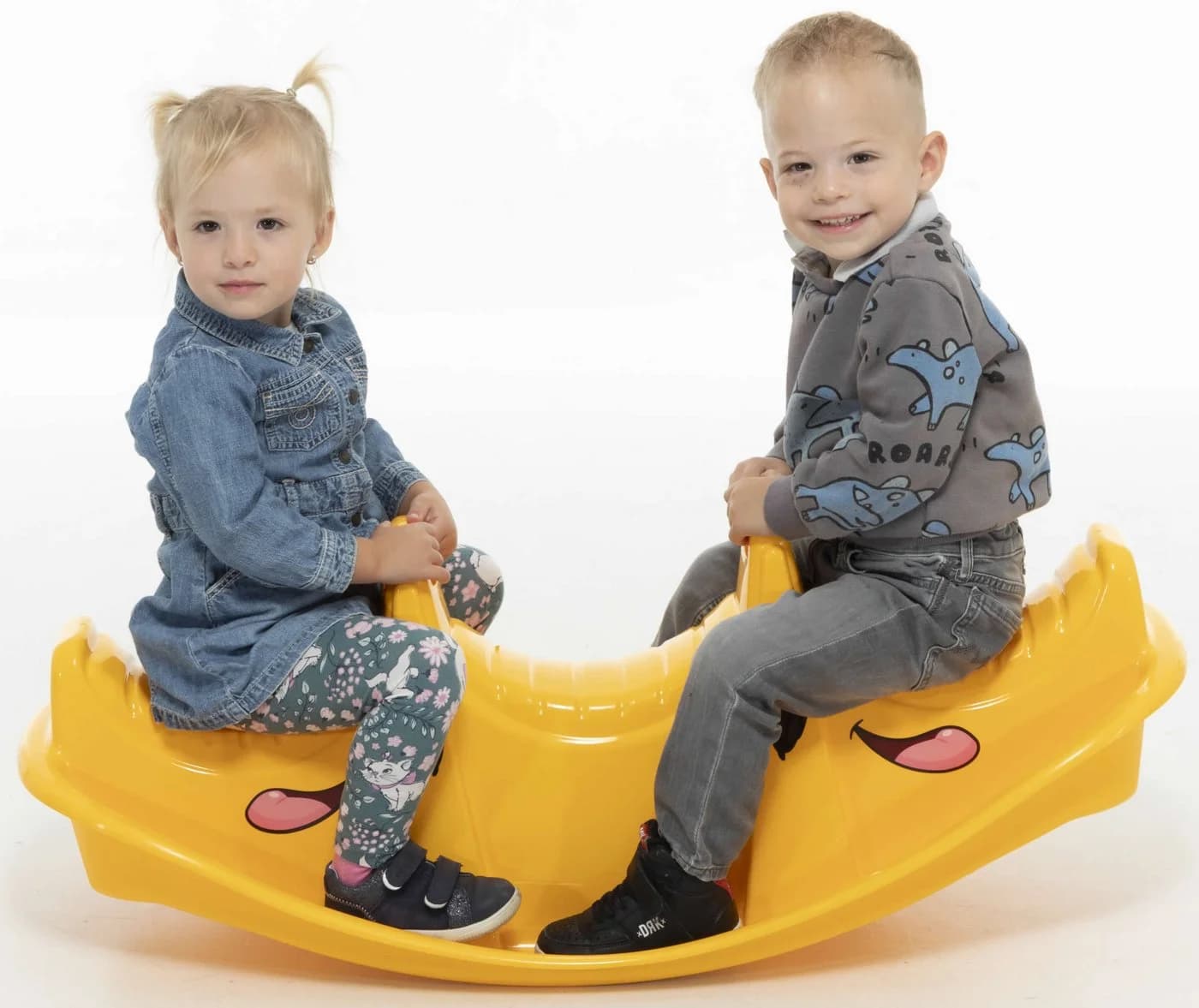 Dohany Wippe Rocker Hund - Gelbe Kinder-Schaukelwippe aus Kunststoff - Bild 5