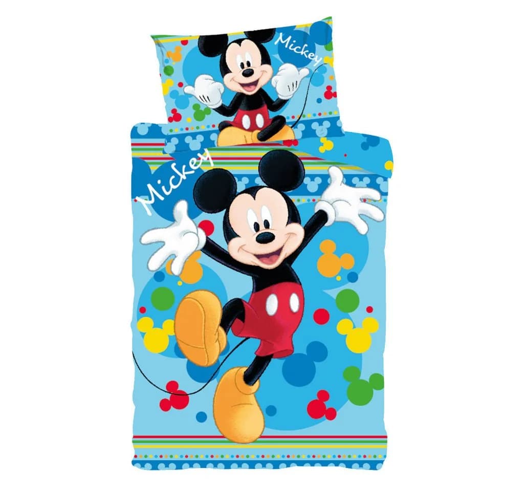 Disney Kinderbettwäsche Mickey Joyful 100x135cm