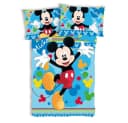 Disney Kinderbettwäsche Mickey Joyful 100x135cm Bild 2