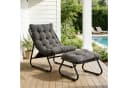 LVHOM Loungesessel mit Hocker - Relaxsessel mit Metallgestell Bild 1