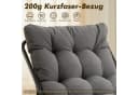 LVHOM Loungesessel mit Hocker - Relaxsessel mit Metallgestell Bild 5