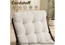 LVHOM Loungesessel mit Hocker Ergonomisch Weiß Bild 5