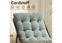 LVHOM Loungesessel mit Hocker Hellgrün Cord Stahlrahmen Bild 5