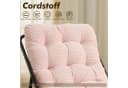 LVHOM Loungesessel mit Hocker Rosa Ergonomisch Stahl Bild 5