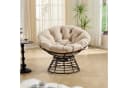 LVHOM Relaxsessel Papasansessel Rattanstuhl mit Kissen 360° drehbar Bild 1