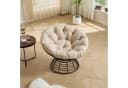 LVHOM Relaxsessel Papasansessel Rattanstuhl mit Kissen 360° drehbar Bild 4