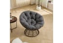 LVHOM Relaxsessel Papasan grau mit 360°-Drehung Bild 4