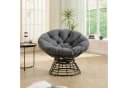 LVHOM Relaxsessel Grau 360° drehbar mit Kissen Bild 1