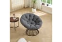 LVHOM Relaxsessel Grau 360° drehbar mit Kissen Bild 4