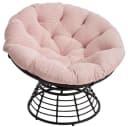 LVHOM Relaxsessel Papasan Rosa 360° drehbar Bild 2